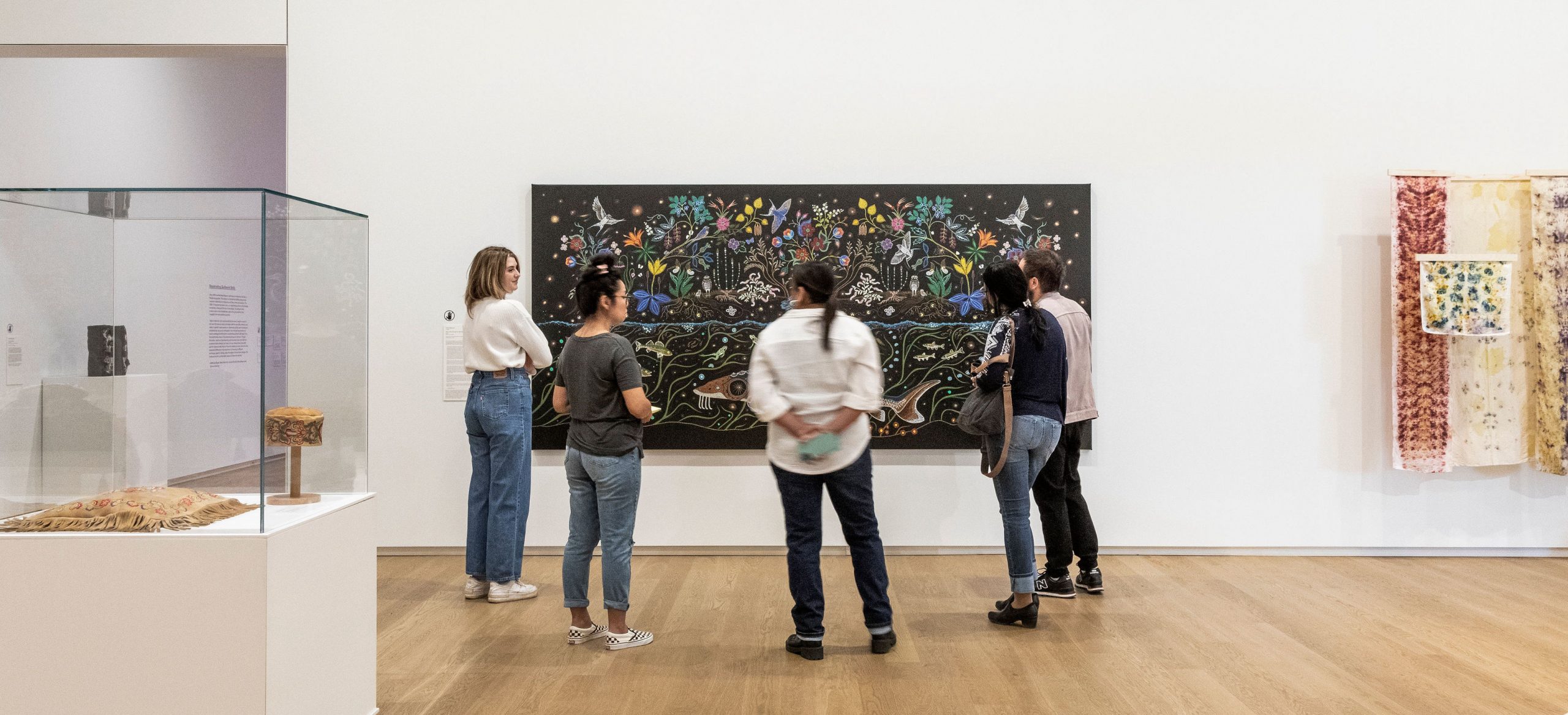 Installation view, Storied Objects: Métis Art in Relation, Remai Modern, 2022. Photo: Carey Shaw.