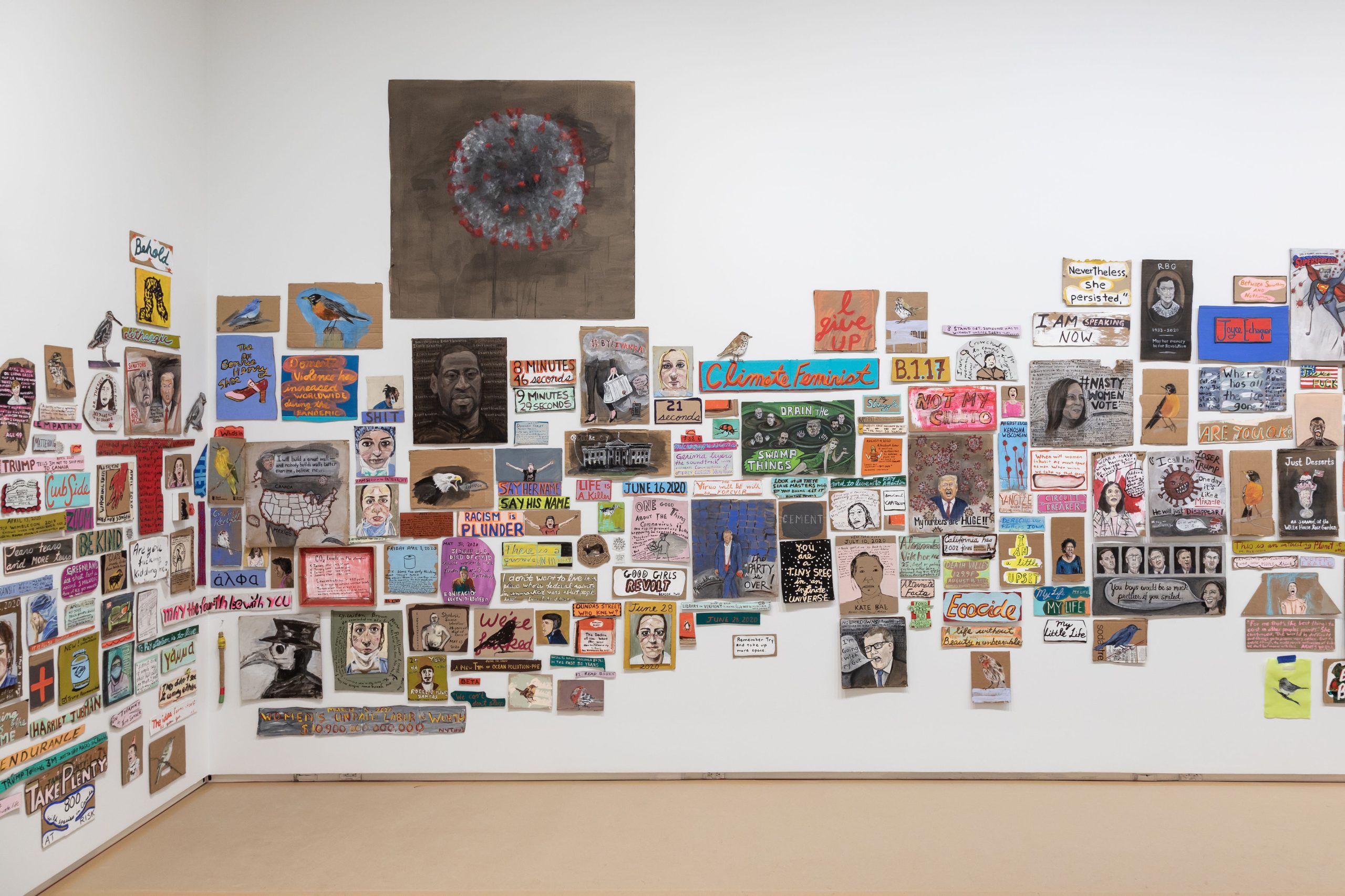 Exhibition view of Journal of the Plague Year(s). Remai Modern, 2022. Photo by Carey Shaw.