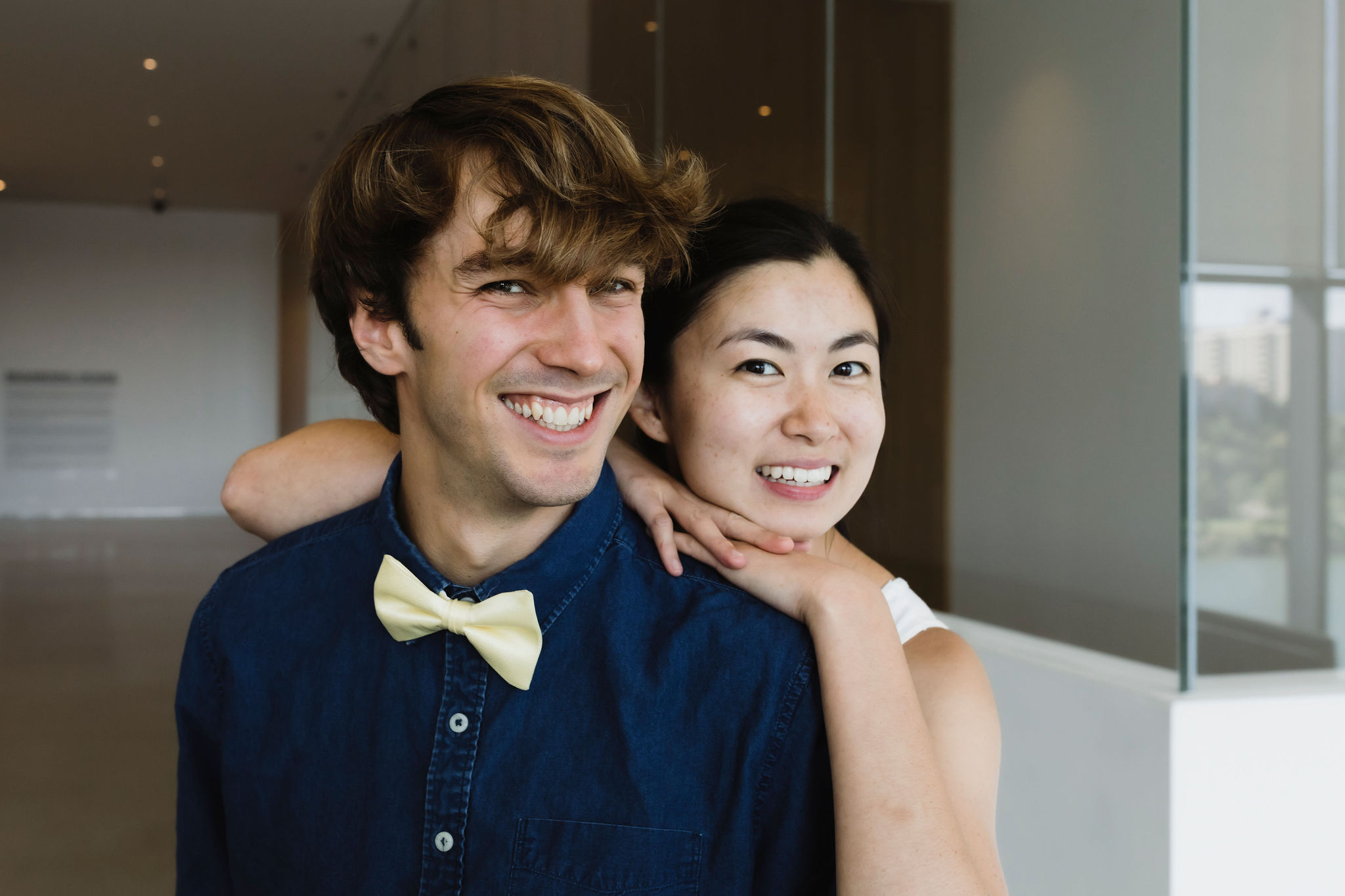 Portrait of Mitchell Larsen and Megan Zong